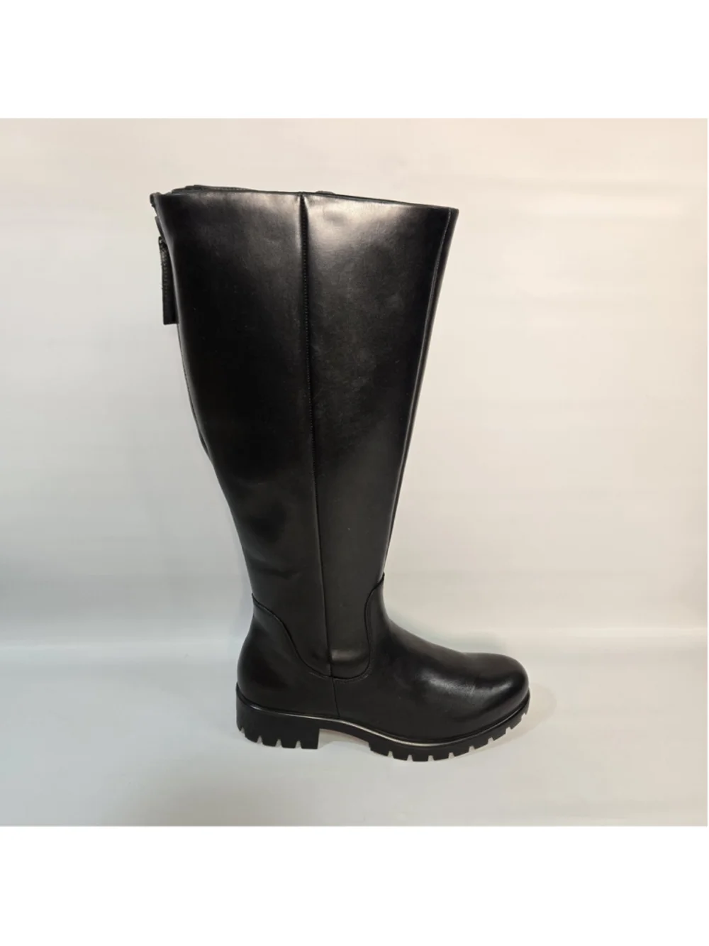 ECCO Modtray Hydromax Water Resistant Knee-High Riding Boots Black Leather 7-7.5